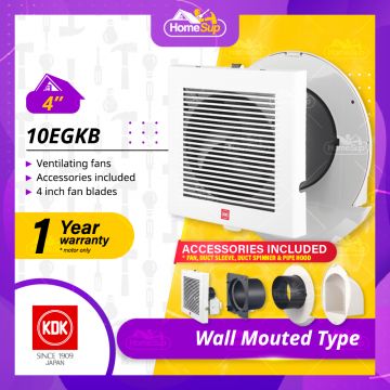 KDK Wall Mounted Ventilating Fan 10EGKB (4″)